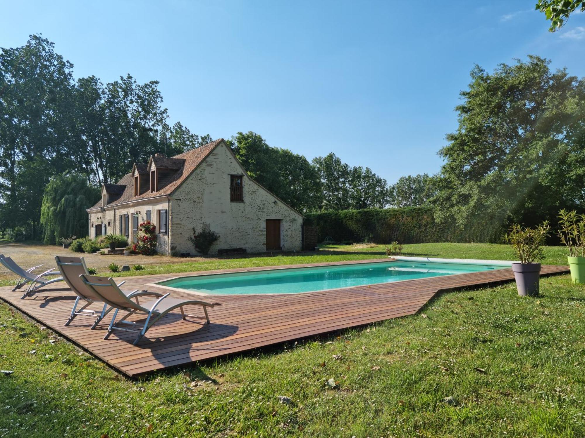 L 'Aupinouse Chambre Double Pivoine Avec Salle D'Eau Privative La Suze-sur-Sarthe Exterior foto